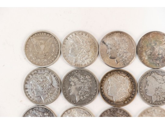 Fifteen Morgan Silver Dollars (1881 - 1901)