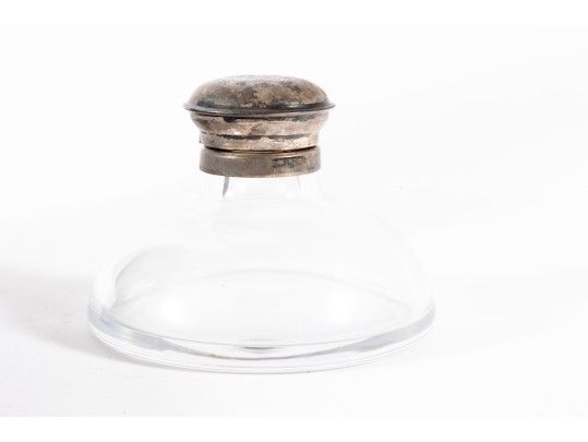 Leitao & Irmao Vintage Glass & Sterling Silver Inwell & Accessories 