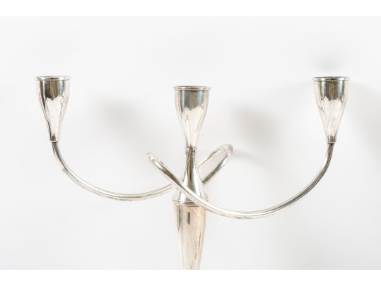 Pair Of International Weighted Sterling Silver Candelabras