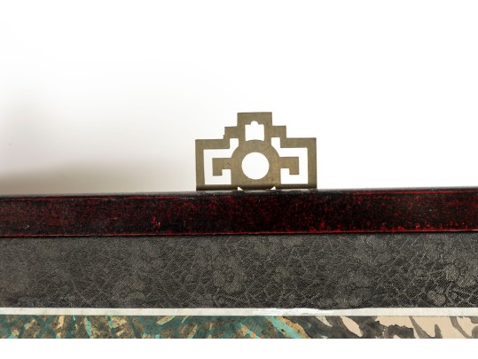 Early 20th Century Four Panel Chinese Crane Byobu Screen