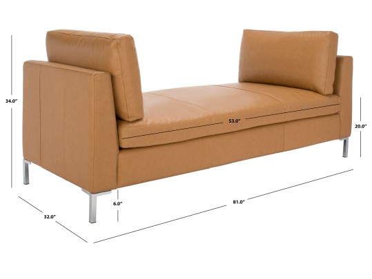 Tatianna Leather Bench