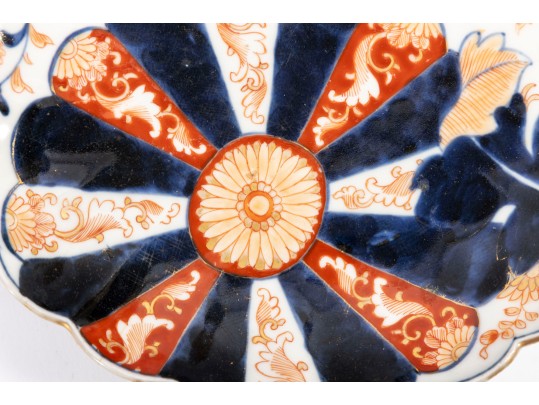 Mixed Antique Imari-Ware Fluted Chargers & Butter Pats