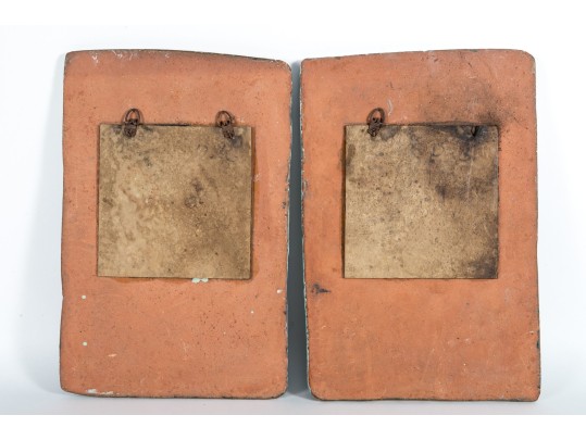 Harris G. Strong (American, 1920-2006) Ceramic Harlequin Wall Sculptures