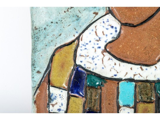 Harris G. Strong (American, 1920-2006) Ceramic Harlequin Wall Sculptures