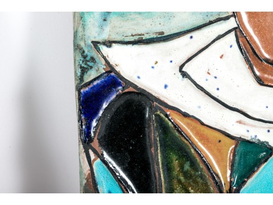 Harris G. Strong (American, 1920-2006) Ceramic Harlequin Wall Sculptures