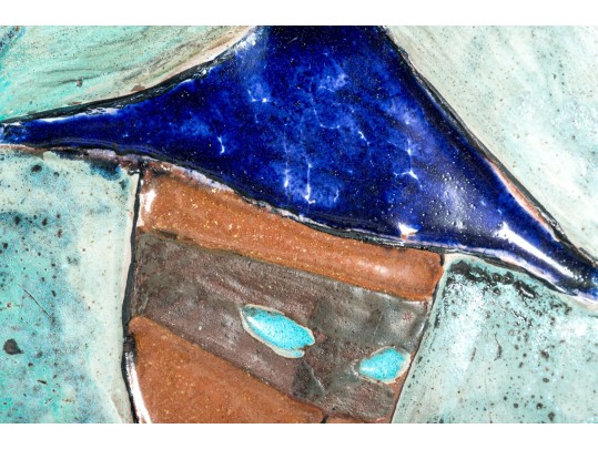 Harris G. Strong (American, 1920-2006) Ceramic Harlequin Wall Sculptures