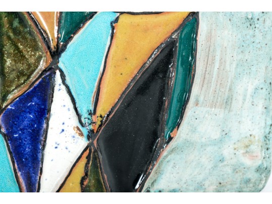 Harris G. Strong (American, 1920-2006) Ceramic Harlequin Wall Sculptures