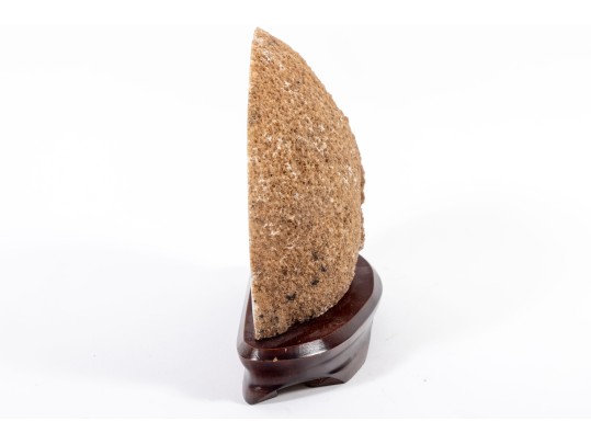 Smokey Quartz Geode Slice Display