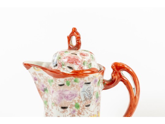 Vintage Japanese Hand-Painted Geishaware Chocolate Pot 