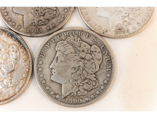 Fifteen Morgan Silver Dollars (1881 - 1901)