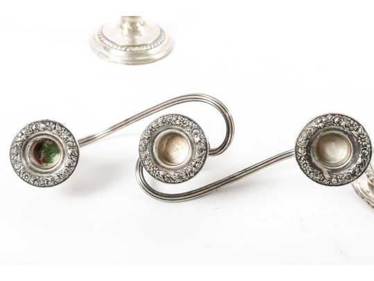 Pair Of Gorham Antique US Sterling Silver Candelabras