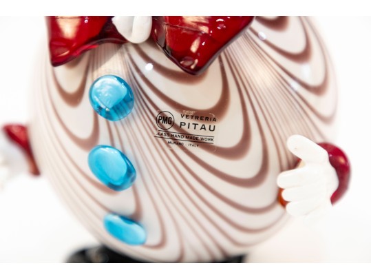 MURANO Glass Clown By Vetreria Pitau — Made In Venice, Italy