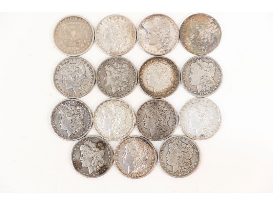 Fifteen Morgan Silver Dollars (1881 - 1901)