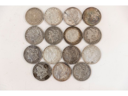 Fifteen Morgan Silver Dollars (1881 - 1901)