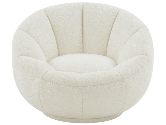Evarose Boucle Swivel Chair