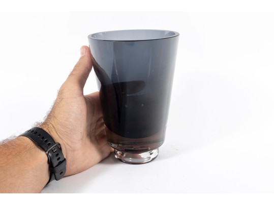 Signed Kaj Fanck Nuutajärvi Glass Vase