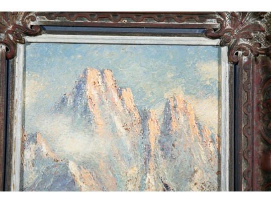 R. Pollmen Oil On Board Landscape Painting