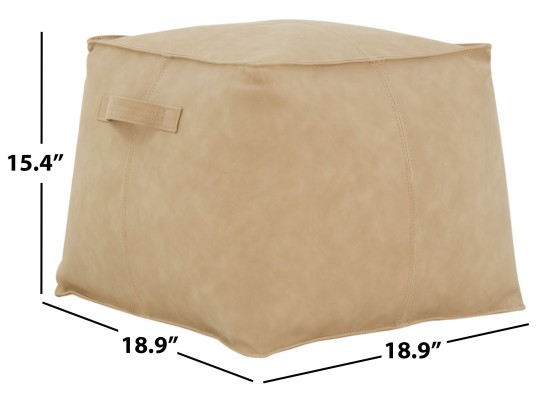 Pablo Vegan Leather Pouf