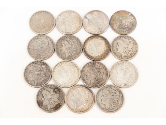 Fifteen Morgan Silver Dollars (1881 - 1901)