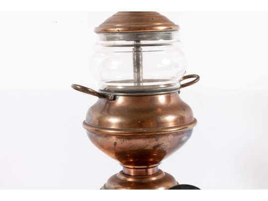 Joseph Heinrichs Antique Copper & Glass Coffee Maker