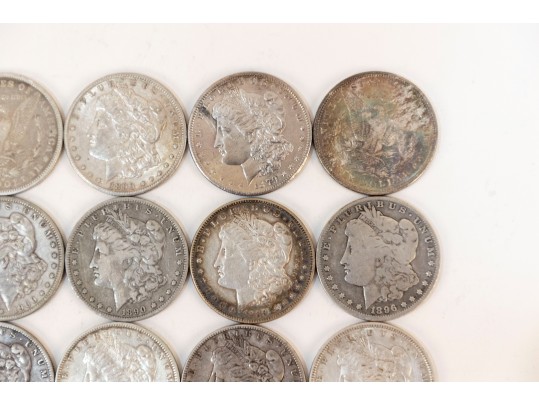 Fifteen Morgan Silver Dollars (1881 - 1901)