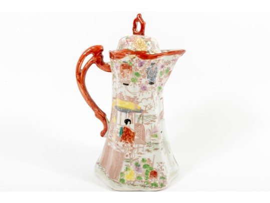 Vintage Japanese Hand-Painted Geishaware Chocolate Pot 