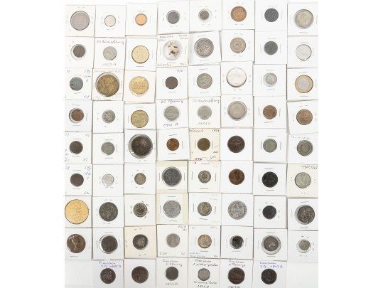 Lot Of Miscellaneous Coins & Tokens