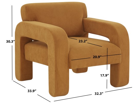 Petey Corduroy Accent Chair