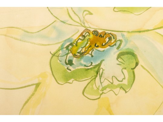 Jean Olds (American, 1917 – 2001) Untitled Floral Watercolor Painting