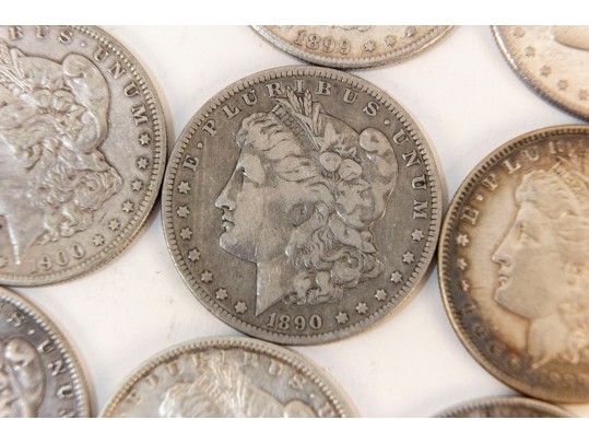 Fifteen Morgan Silver Dollars (1881 - 1901)