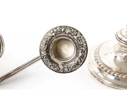 Pair Of Gorham Antique US Sterling Silver Candelabras