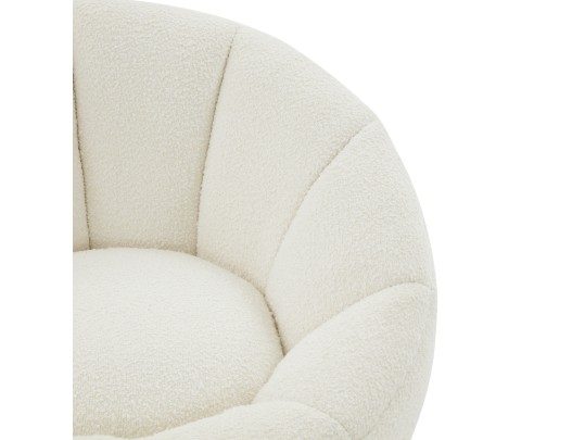Evarose Boucle Swivel Chair