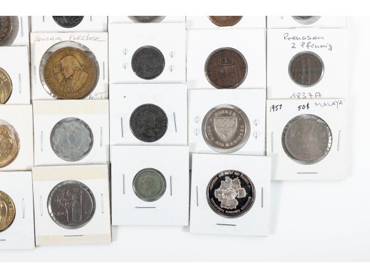 Lot Of Miscellaneous Coins & Tokens