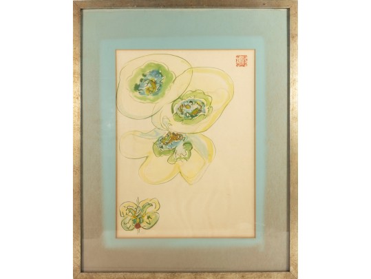 Jean Olds (American, 1917 – 2001) Untitled Floral Watercolor Painting