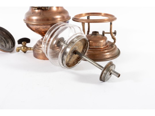 Joseph Heinrichs Antique Copper & Glass Coffee Maker