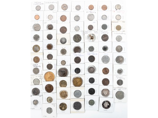 Lot Of Miscellaneous Coins & Tokens