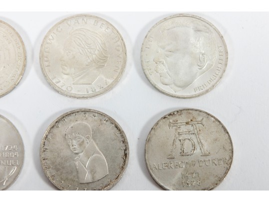 Germany Proof Silver 5 MK German Coins (15 Count)