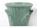 Royal Haeger Floral 1999 Petal Vases In Green