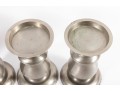 Four Restoration Hardware Metal Candlestick Holders