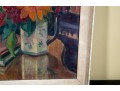 Vintage Signed Oil On Canvas Floral Still Life Painting
