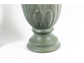 Royal Haeger Floral 1999 Petal Vases In Green
