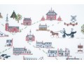 Early American Buildings Framed Cross Stitch Art
