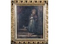 Small, Antique Oil On Board Old Masters Style Figural Painting