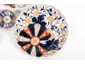 Mixed Antique Imari-Ware Fluted Chargers & Butter Pats