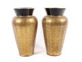 Pair Of 1930's Paden City Gold Encrusted 