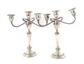 Pair Of Gorham Antique US Sterling Silver Candelabras