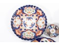 Mixed Antique Imari-Ware Fluted Chargers & Butter Pats