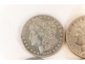 Fifteen Morgan Silver Dollars (1881 - 1901)