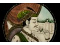 Hand-painted Miniature Royal Portraits, India, 19th Century