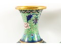 Pair Of Vintage Beijing, China Cloisonne Enamel Vases 